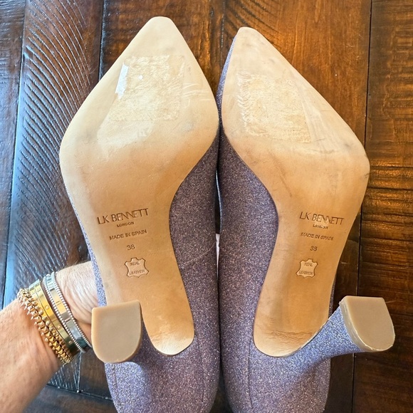 LK Bennett Dazzle Court Heels with Flared Heel, NWOT - Picture 10 of 10